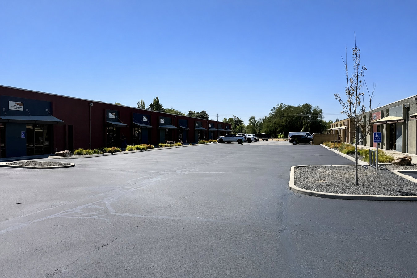 Concrete parking lot building in Gulfport, MS