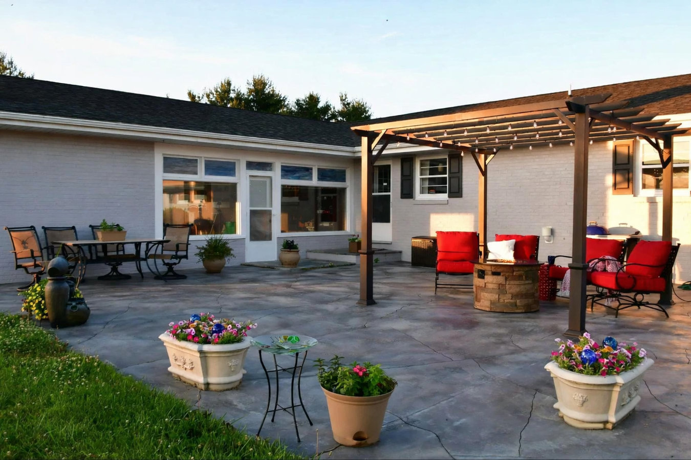 Concrete patio construction in Gulfport, MS