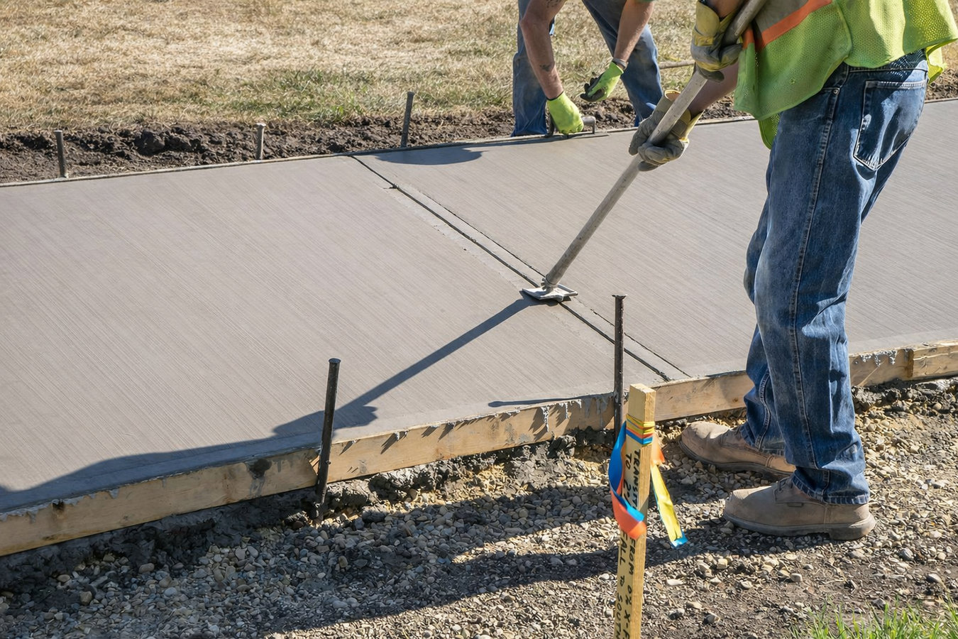 Concrete sidewalk building in Gulfport, MS