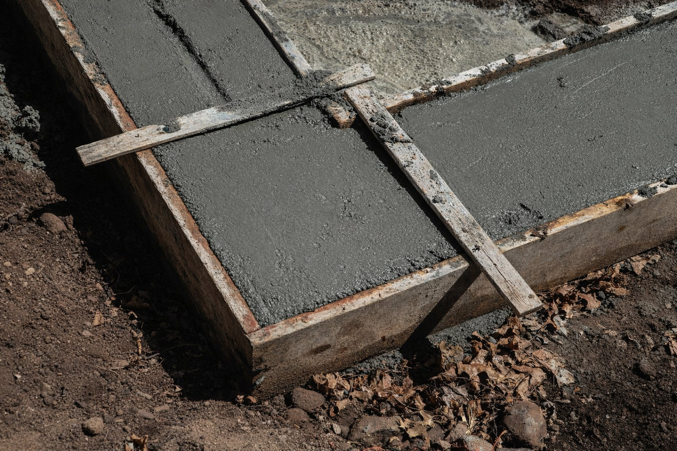 Slab foundation building